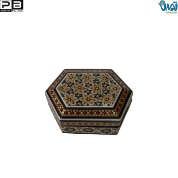 Khatam mini hexagonal box 2