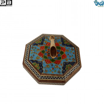 Khatam pen holder with tazhib miniature