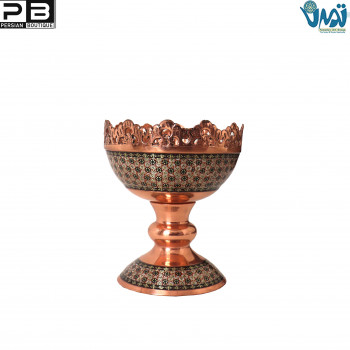 Khatam on copper pedestal candy